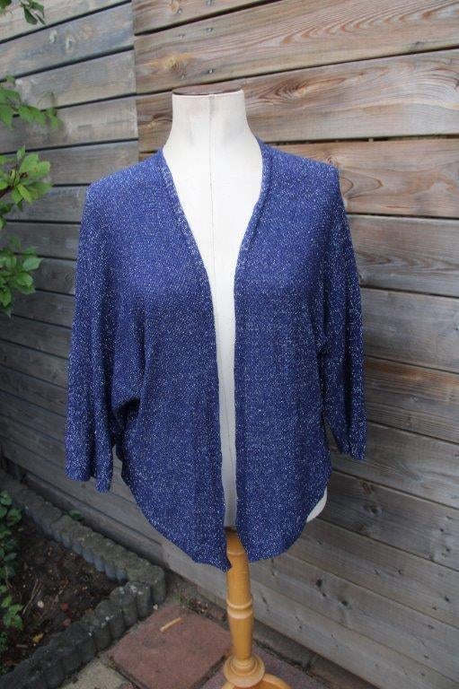 Vest donkerblauw/ zilver Paprika mt S/M (44/46) w Vaste pr, Blauw, Maat 42/44 (L), Ophalen of Verzenden, Zo goed als nieuw