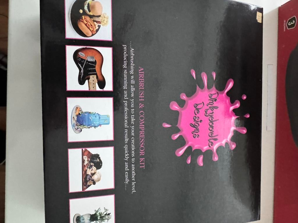 Pinky Doodle Airbrush Set voor Taartdecoratie, Hobby en Vrije tijd, Taarten en Cupcakes maken, Nieuw, Versiering, Taarten of Cupcakes