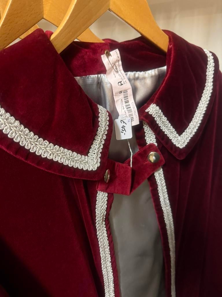 Rode prinsen/ prinsessen mantel, cape, Ophalen of Verzenden, Zo goed als nieuw, Jongen of Meisje