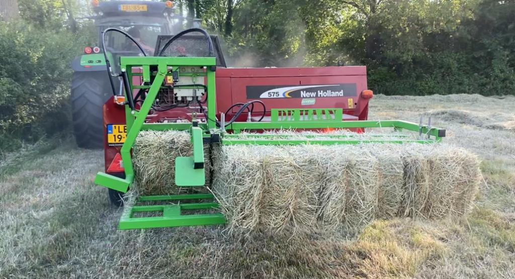 Kleine balenverzamelaar+8 paks balenklem+Stroprikker+ Overig, Ophalen, Veehouderij, Oogstmachine