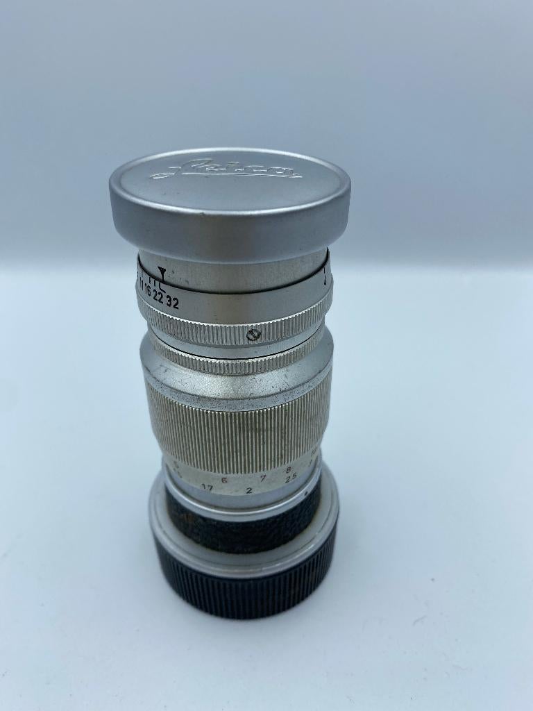Leica Elmar 90mm f4 Leica M, Ophalen of Verzenden, Gebruikt, Telelens