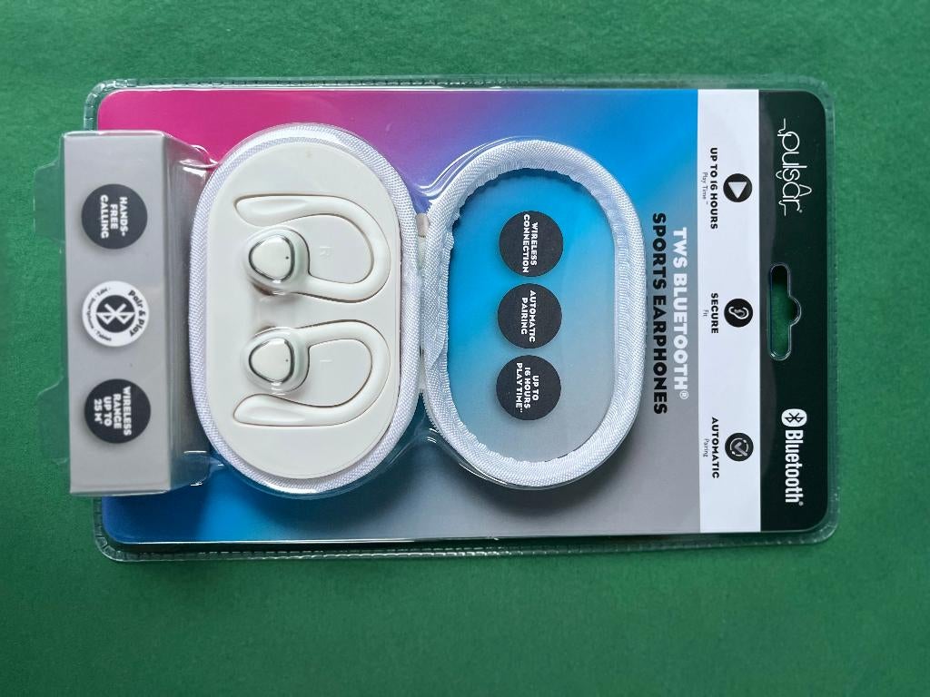 Bluetooth Sports earphones (Pulsar), Audio, Tv en Foto, Koptelefoons, Overige merken, Nieuw, Ophalen of Verzenden, Over oor (circumaural)