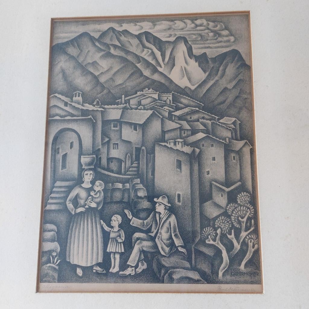 Litho Paul Petermeyer, Antiek en Kunst, Kunst | Litho's en Zeefdrukken, Ophalen