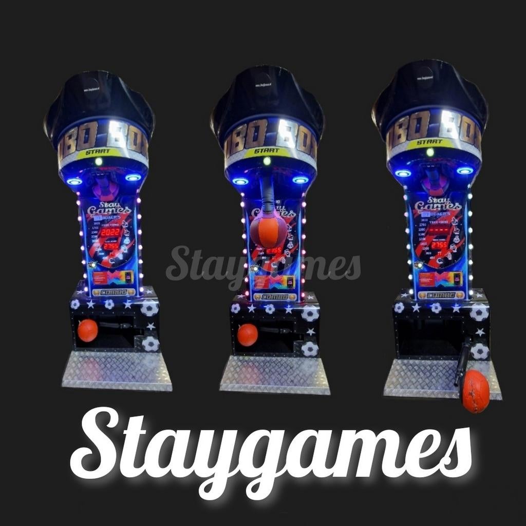 Boksbal automaat. combomachine staygames, Overige munten, Ophalen, Nieuw