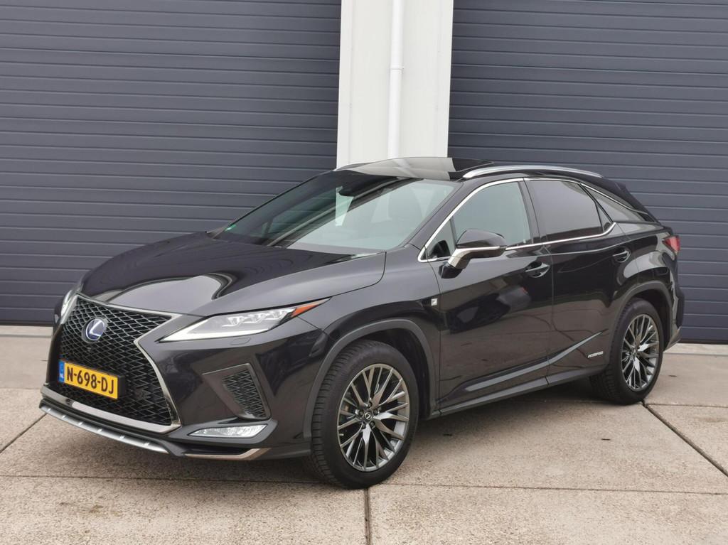 Lexus RX 450h AWD F Sport facelift full options!, Auto's, Gebruikt, 2000 kg, 138 €/maand, Verwarming stoelen achter