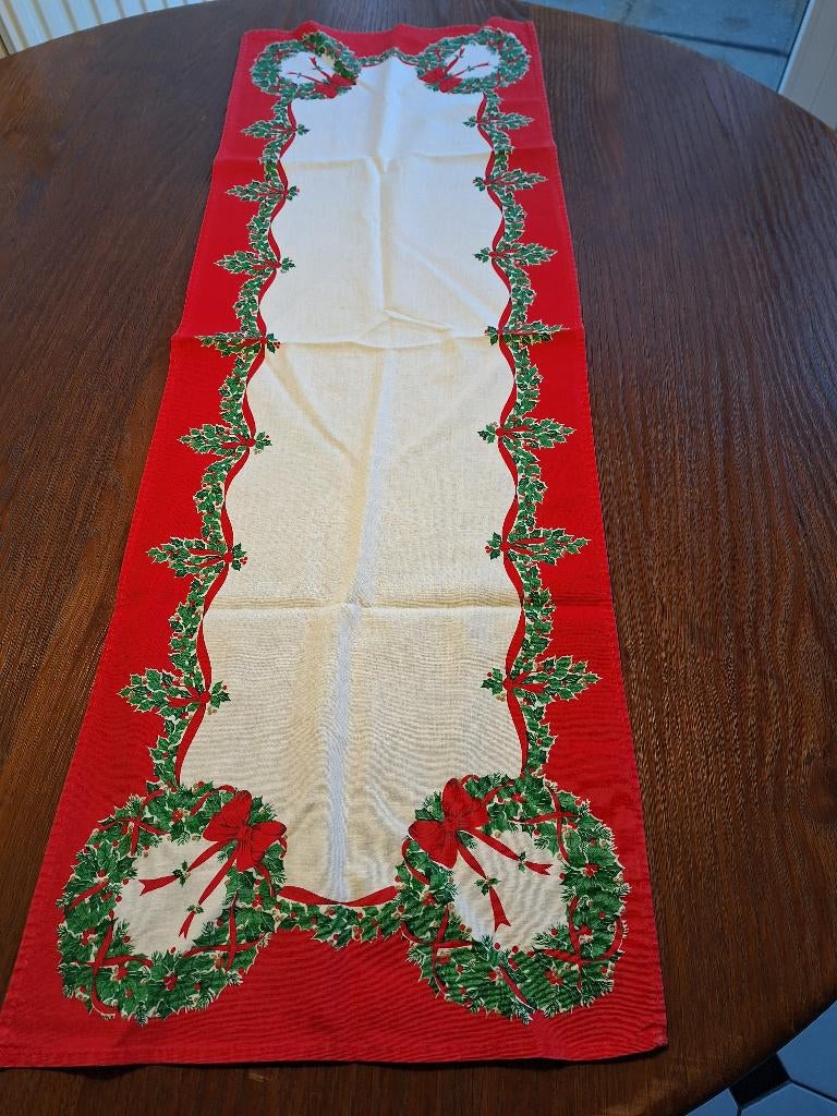 Kerst loper tafel 35 bij 100cm katoen, Diversen, Kerst, Ophalen of Verzenden, Gebruikt