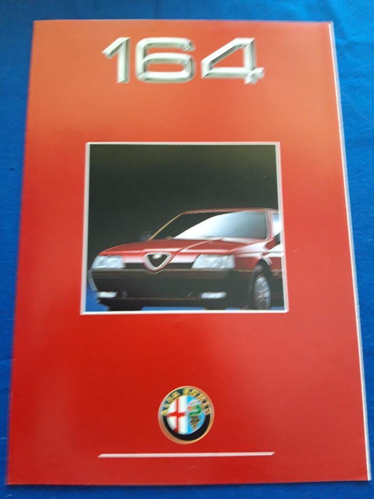 folder Alfa Romeo 164 Nederlands, Ophalen of Verzenden, Zo goed als nieuw, Alfa Romeo