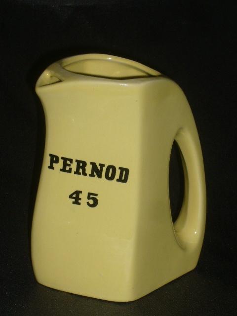 Pernod 45 Pastis Schenkkan Geel, Verzamelen, Ophalen, Reclamebord