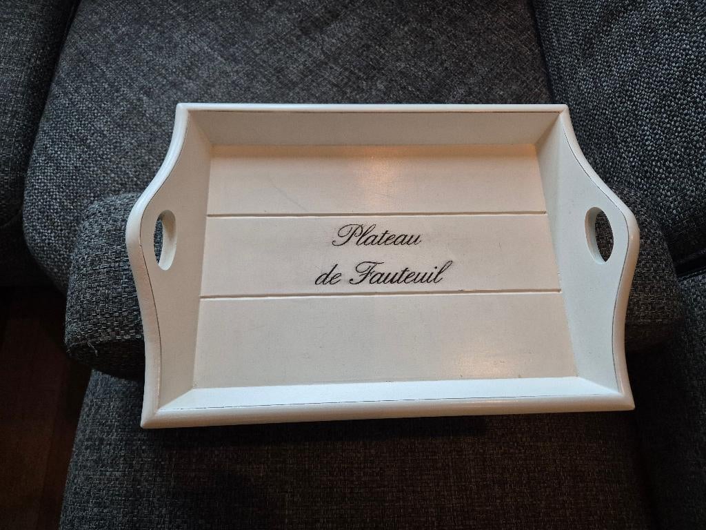 Riviera Maison Plateau de Fauteuil, Ophalen, Gebruikt, Rechthoekig, Hout