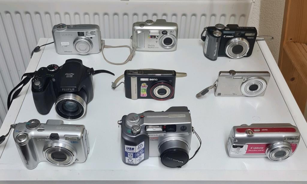 Digitale cameras Canon-Fuji-Pentax-Olympus-Benq-kodak-Casio, Ophalen of Verzenden, Gebruikt, Compact, Canon