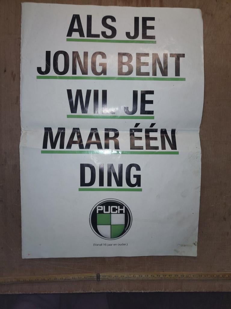 Puch reclame folder 91, Fietsen en Brommers, Ophalen of Verzenden, Gebruikt