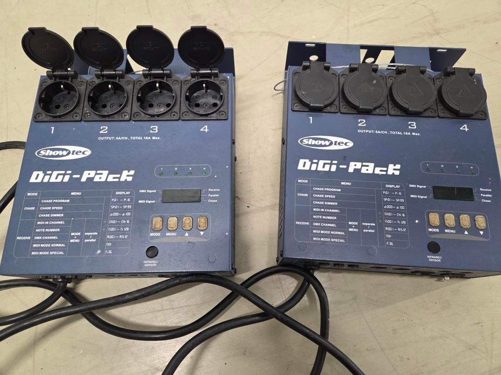 Showtec Digi Pack 2x, Ophalen, Licht