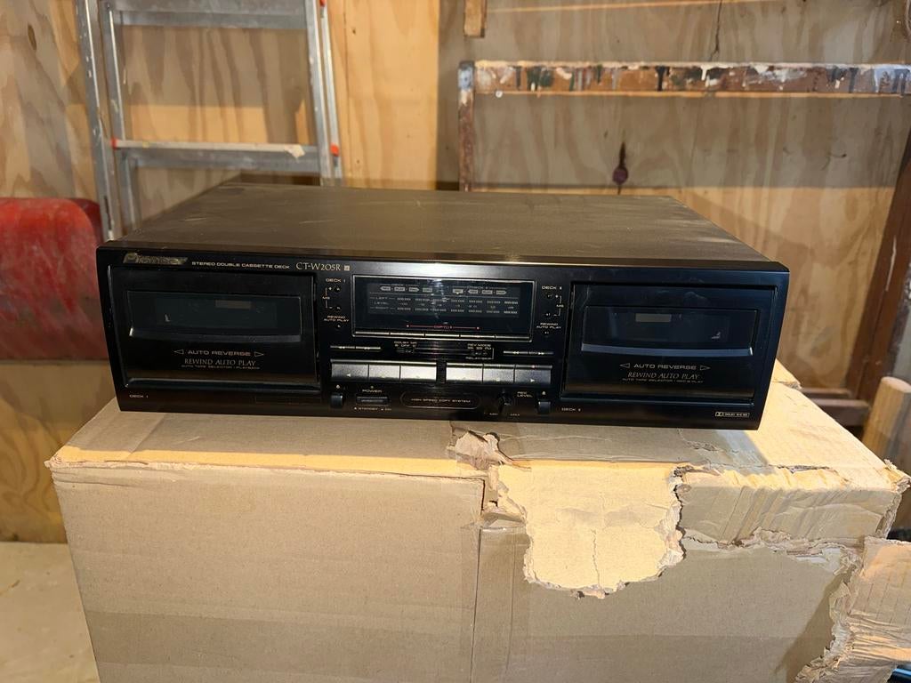Pioneer CT-W205R Dubbel Cassettedeck, Ophalen of Verzenden, Dubbel, Overige merken, Auto-reverse