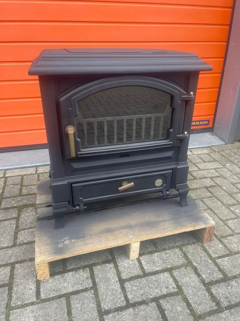 Zgan houtkachel Efel Harmony 2 10kW, Ophalen, Gebruikt, Houtkachel, Vrijstaand