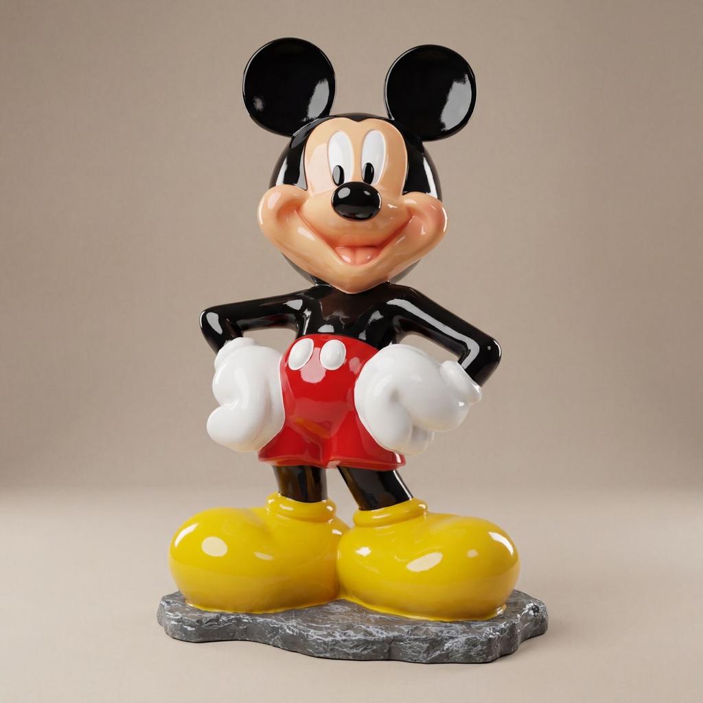 Mickey Mouse Beeld, Verzamelen, Poppetjes en Figuurtjes, Zo goed als nieuw, Ophalen