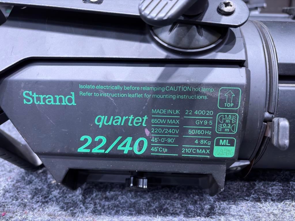 2 Strand Quartet 22/40 Theaterlampen, Ophalen, Gebruikt, Licht, Kleur