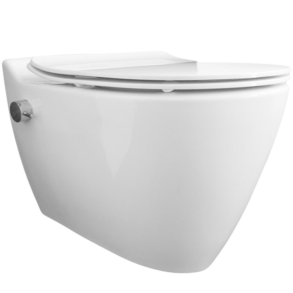 Bien Mineraal Douche WC Met Bidet Rimless Rimfree Zonder Ran, Doe-het-zelf en Verbouw, Sanitair, Nieuw, Douche, Steen, Ophalen of Verzenden