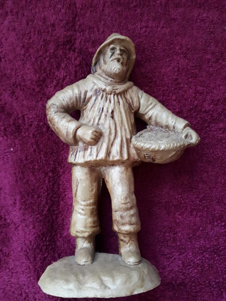 Beeldje de visser erg mooi, Ophalen of Verzenden
