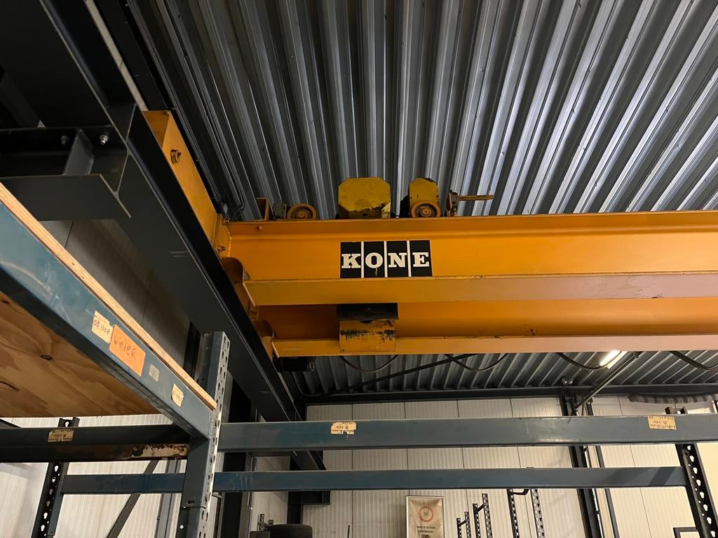 Bovenloopkraan – 2 x 3.200 kg – KONE – Industriële kwaliteit, Ophalen