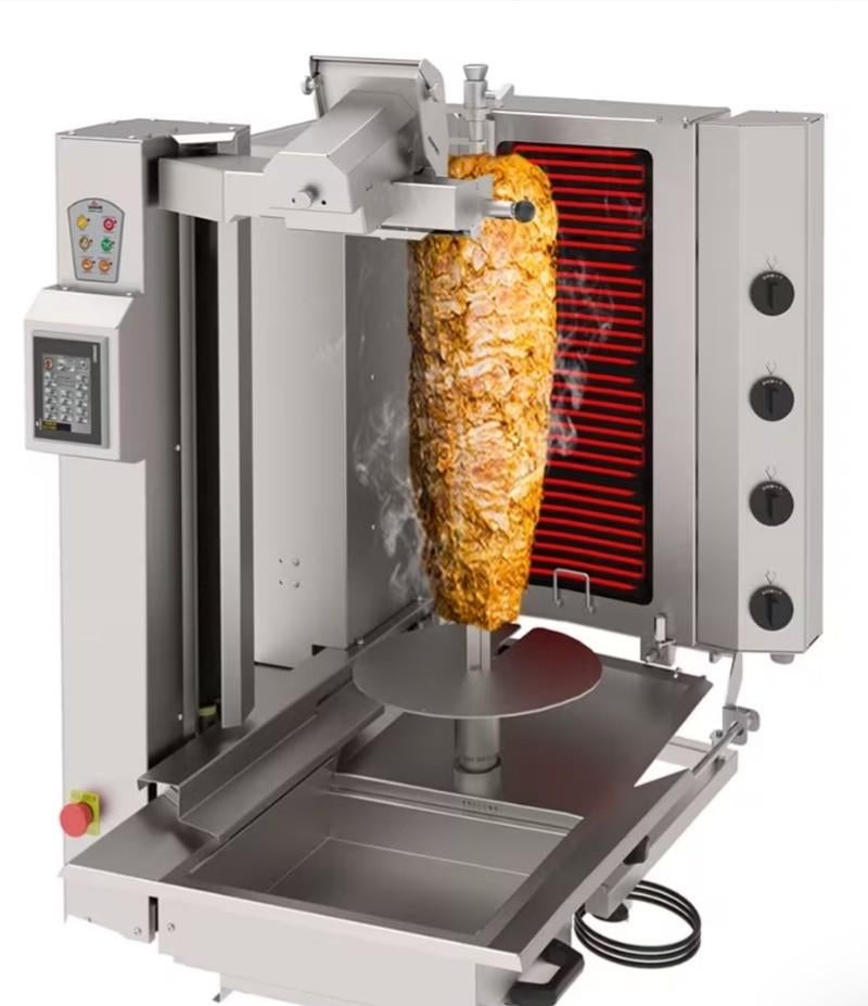 Elektrische kebabrobot - 4 branders - max. 95 kg, Witgoed en Apparatuur, Ovens, Ophalen of Verzenden, Nieuw, 60 cm of meer
