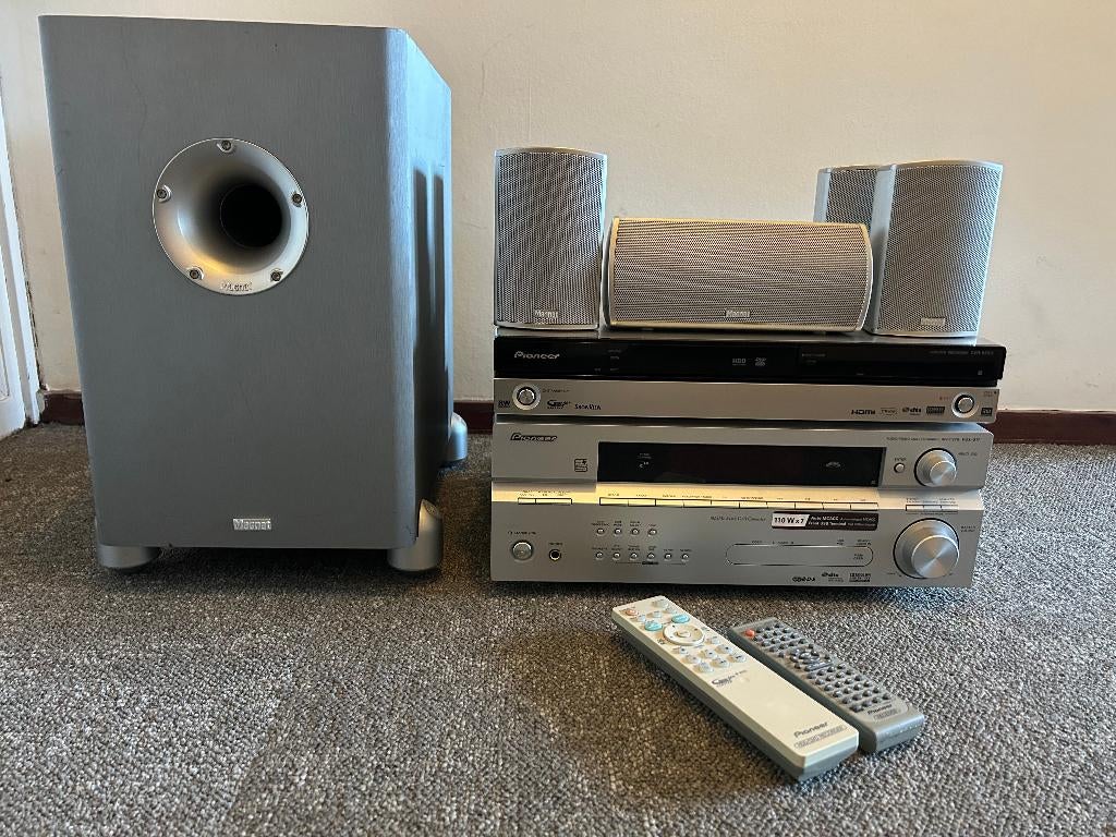 Pioneer VSX 817 en DVR 555H, Ophalen, Gebruikt, 70 watt of meer, Pioneer