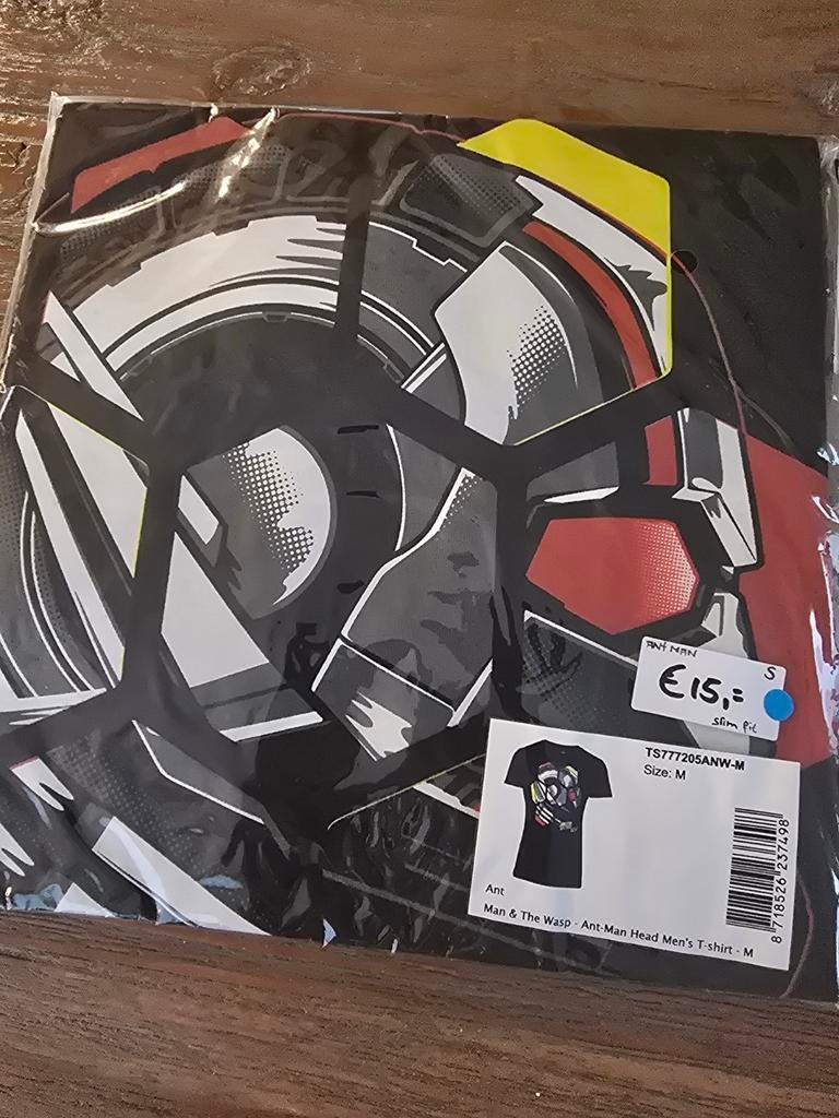 NIEUW Antman & the Wasp, heren T-shirt slimfit, zwart maat M, Kleding | Heren, Ophalen of Verzenden, Nieuw, Maat 48/50 (M), Zwart