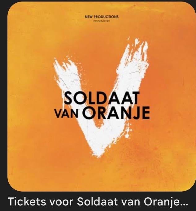 Soldaat van Oranje Gezocht 2x tickets, Tickets en Kaartjes, Twee personen, Maart
