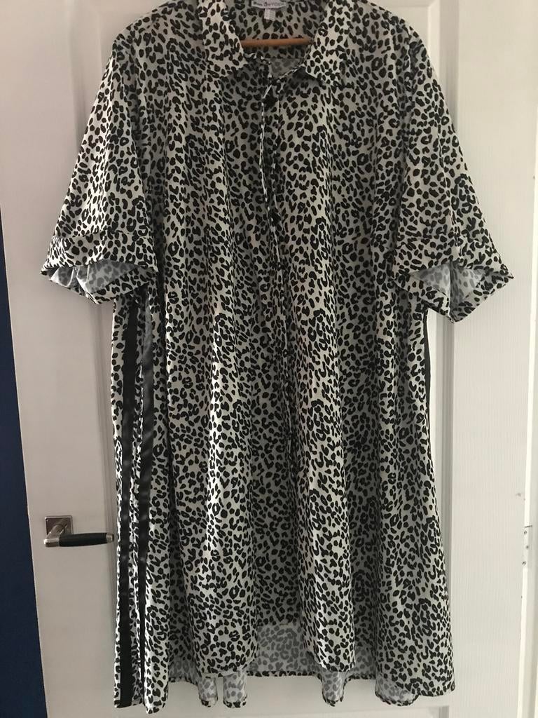 Yoek tuniek maat 54/56, Kleding | Dames, Grote Maten, Verzenden, Zo goed als nieuw, Zwart, Blouse of Tuniek