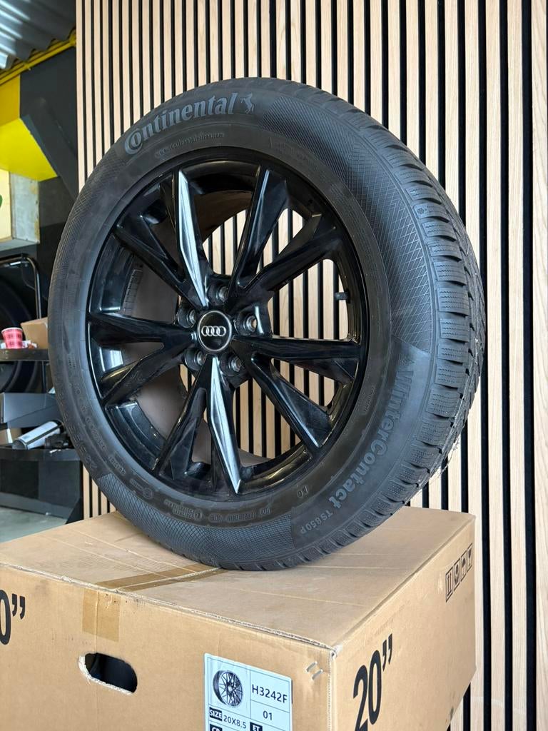 18 inch Audi velgen 5x112 + continental Q3, 18 inch, Banden en Velgen, Nieuw, Winterbanden