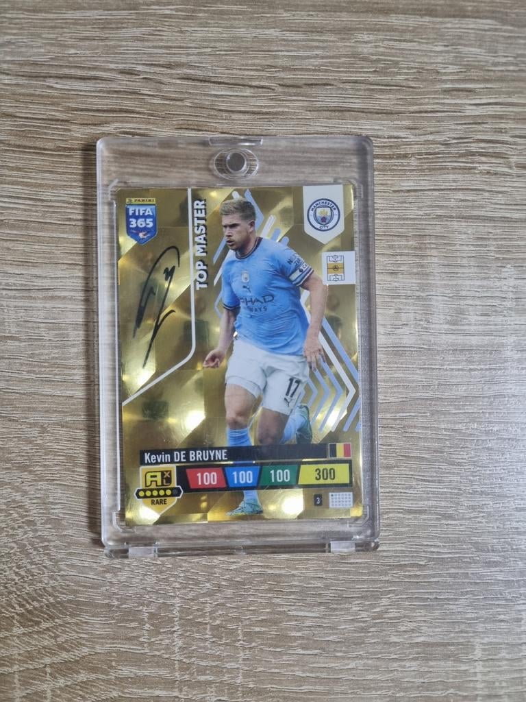 Kevin de Bruyne Panini Voetbalkaart met Handtekening, Ophalen, Zo goed als nieuw, Buitenlandse clubs, Spelerskaart