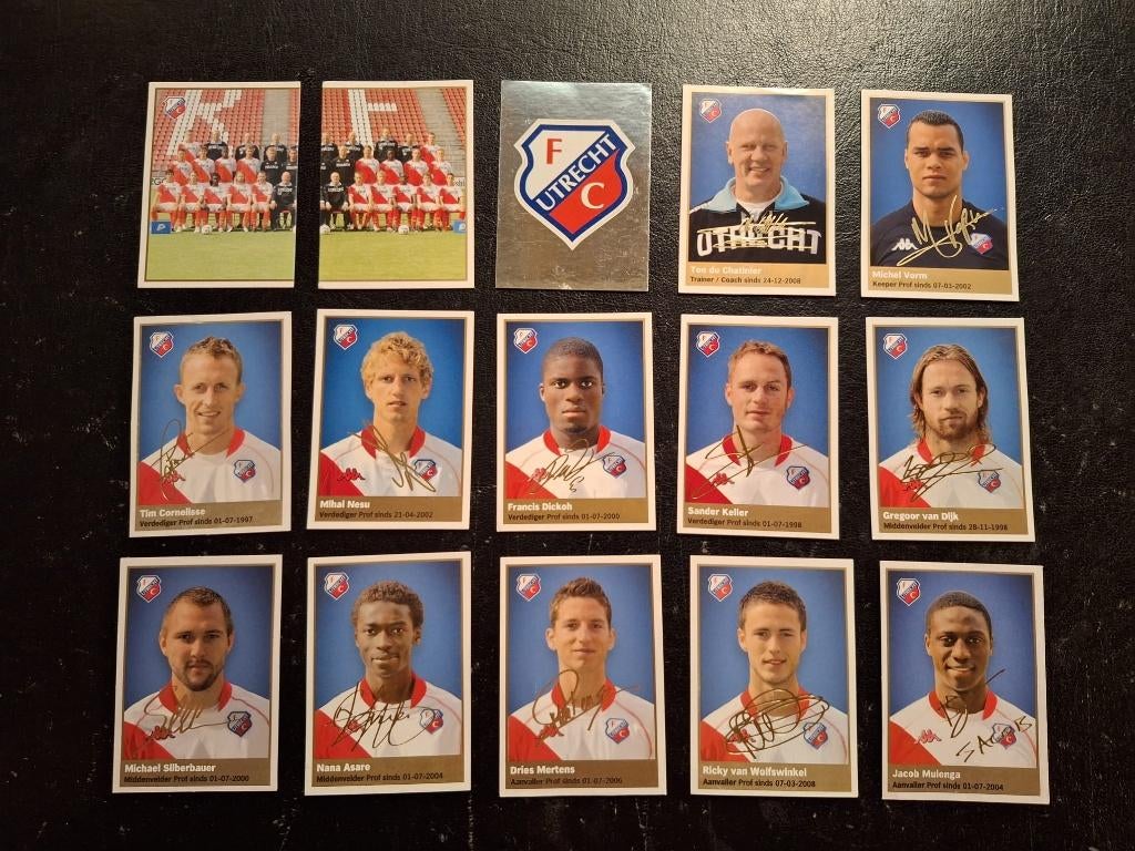 Complete set stickers FC Utrecht 2009-10, Verzamelen, Sportartikelen en Voetbal, Zo goed als nieuw, Poster, Plaatje of Sticker