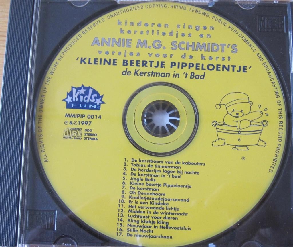 Kleine beertje Pippeloentje - de Kerstman in bad, Cd's en Dvd's, Ophalen of Verzenden, Zo goed als nieuw, Kerst