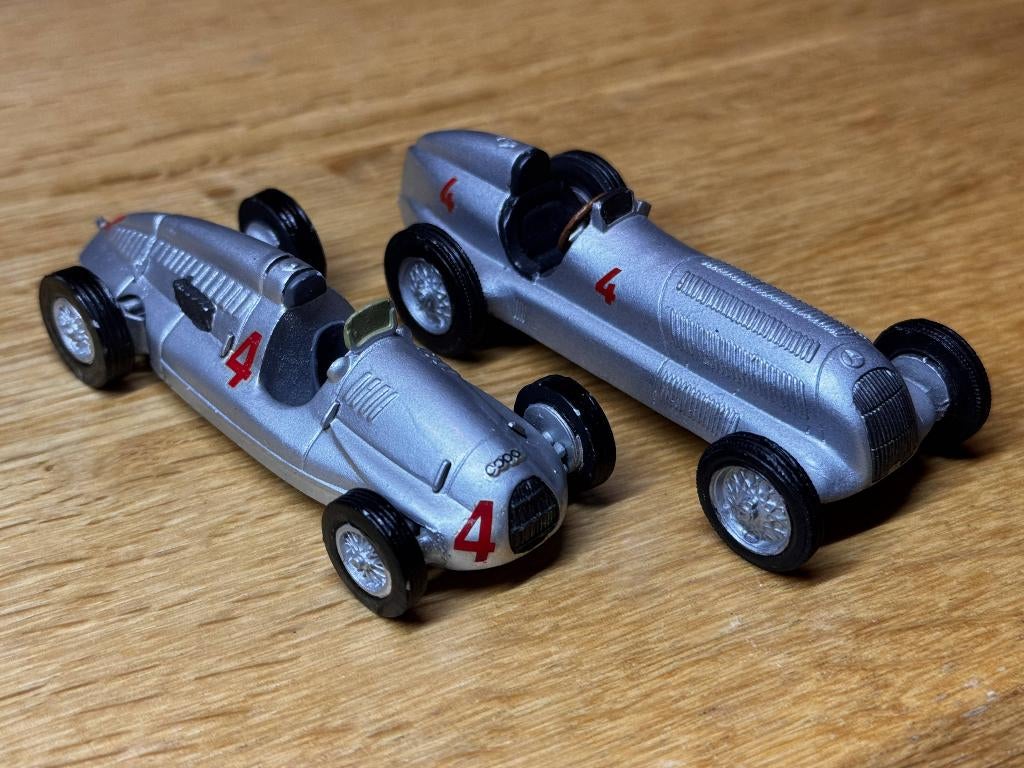 Franklin Mint | Audi Auto Union & Mercedes W25 Race Cars, Hobby en Vrije tijd, Modelauto's | 1:43, Zo goed als nieuw, Auto, Overige merken