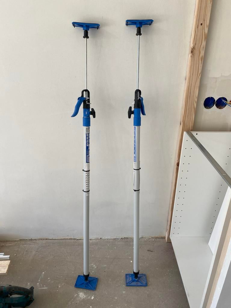 2x Plafondsteun 121-292 cm Profi, Ophalen