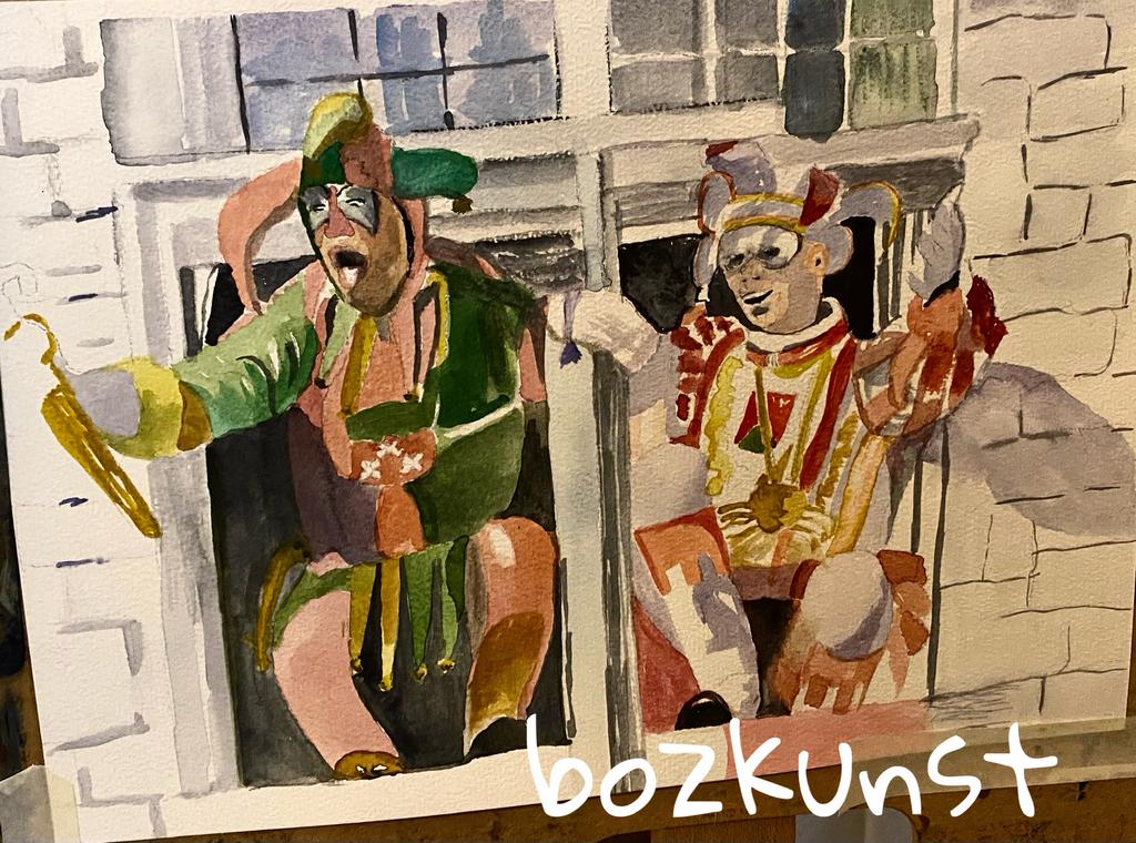 Krabbegat aquarel, Ophalen of Verzenden, Nieuw, Hout, Minder dan 50 cm