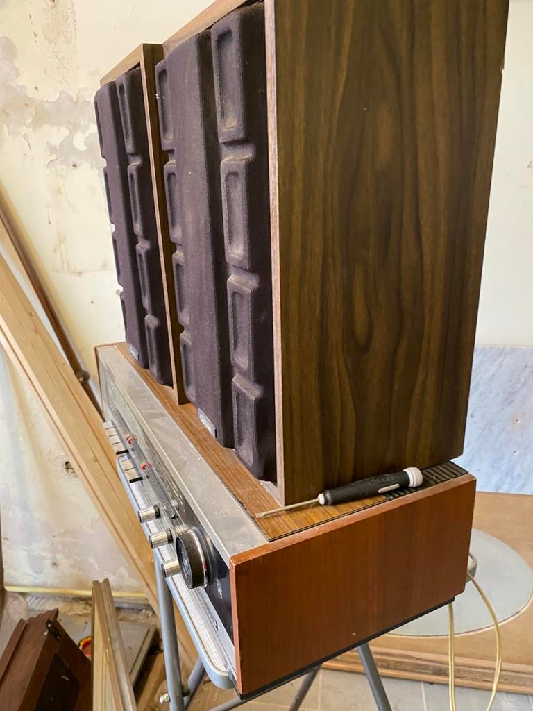 Rtv 340 grundig stereo tuner met boxen, Ophalen of Verzenden, Zo goed als nieuw