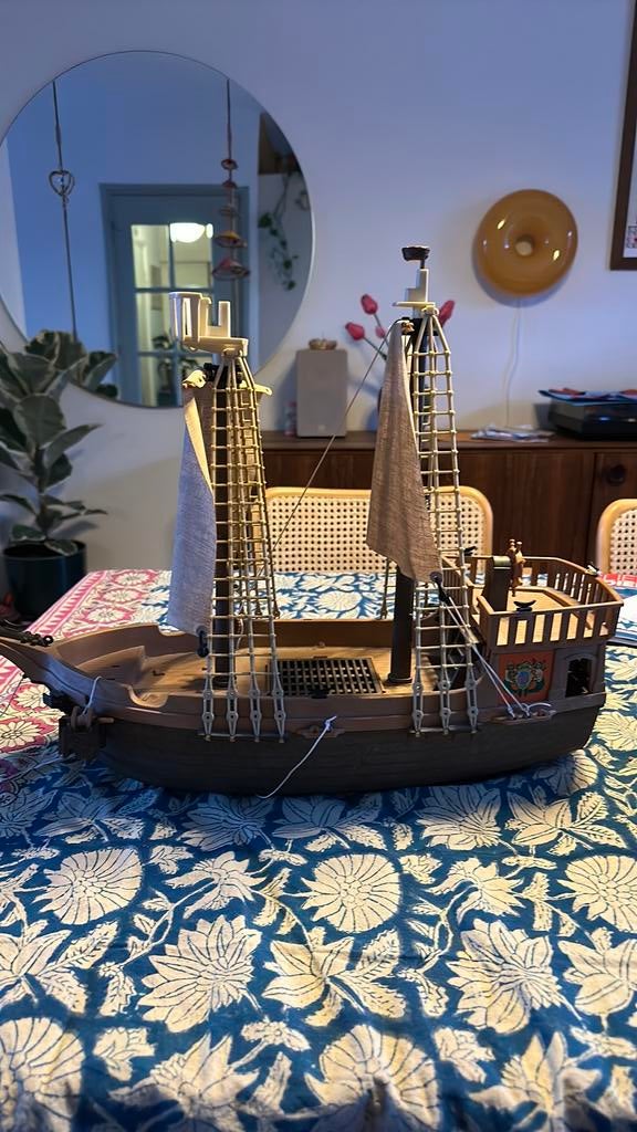 Vintage Playmobil piratenschip, Ophalen of Verzenden, Gebruikt, Los playmobil