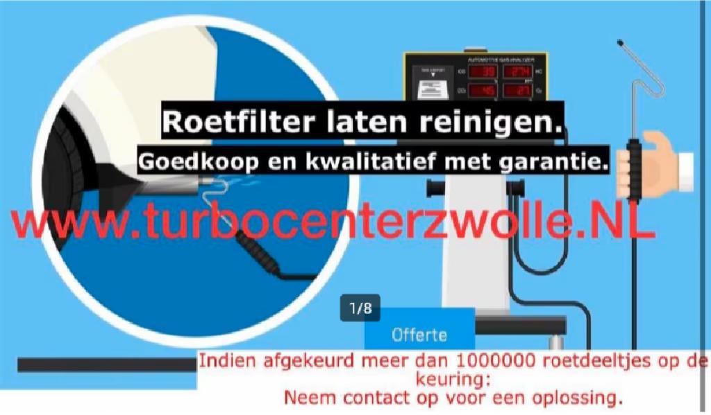 Roetfilter APK deeltjesteller afgekeurd Reinigen Gegarandeer, Ophalen of Verzenden