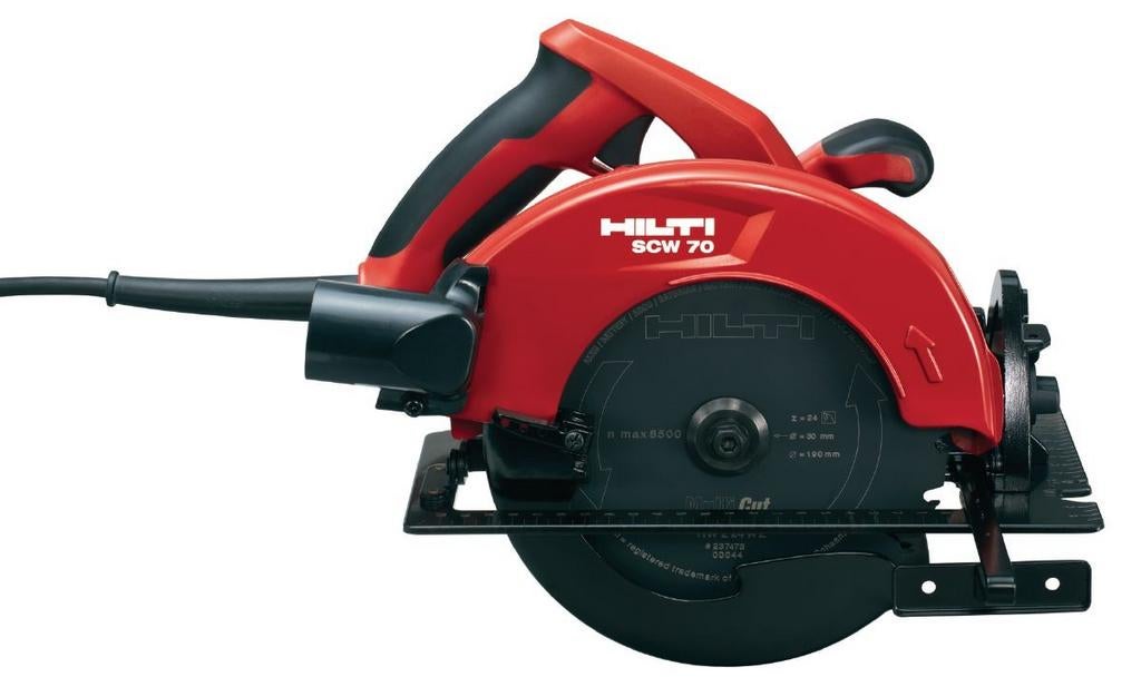 SCW 70 cirkelzaag HILTI ZGAN, Ophalen, Cirkelzaag, Zo goed als nieuw, 30 tot 70 mm