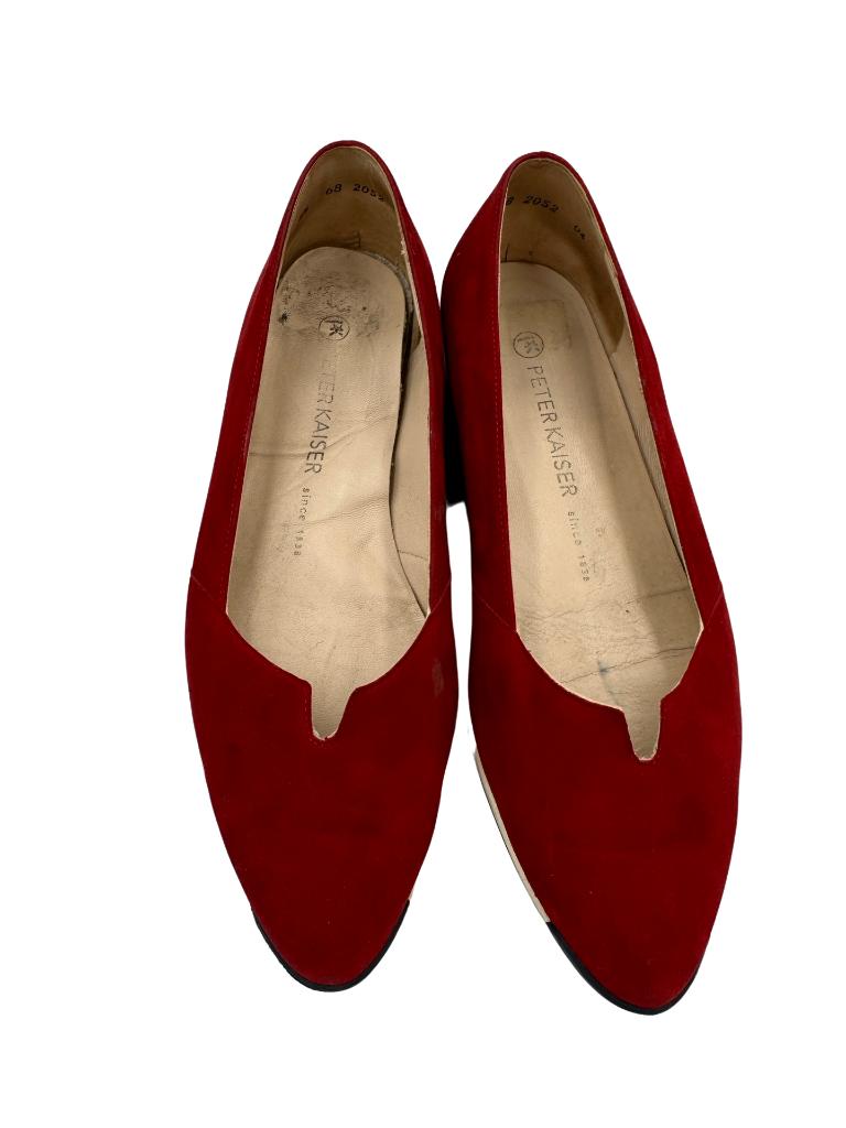 Peter Kaiser platte schoenen 39, Instappers, Ophalen of Verzenden, Zo goed als nieuw, Rood