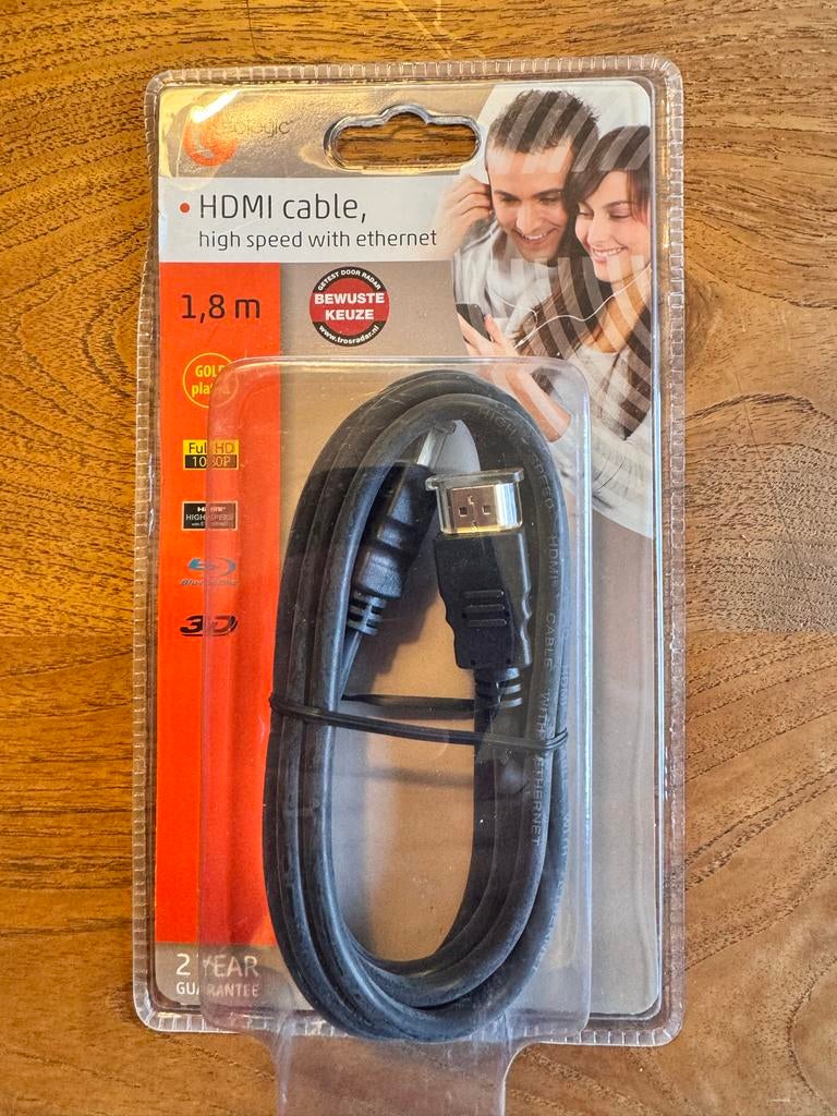 HDMI kabel gold plated / nieuw in doos, Ophalen of Verzenden, Nieuw, Minder dan 2 meter, HDMI-kabel