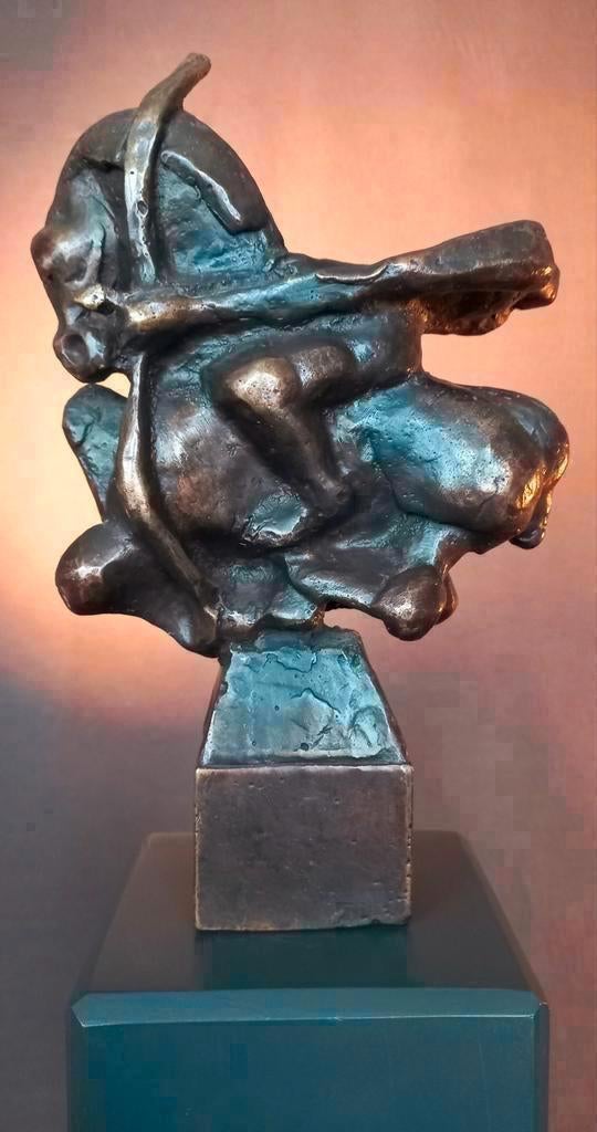 Brons beeld Het paard Theo Mackaay, Antiek en Kunst, Ophalen of Verzenden, Brons
