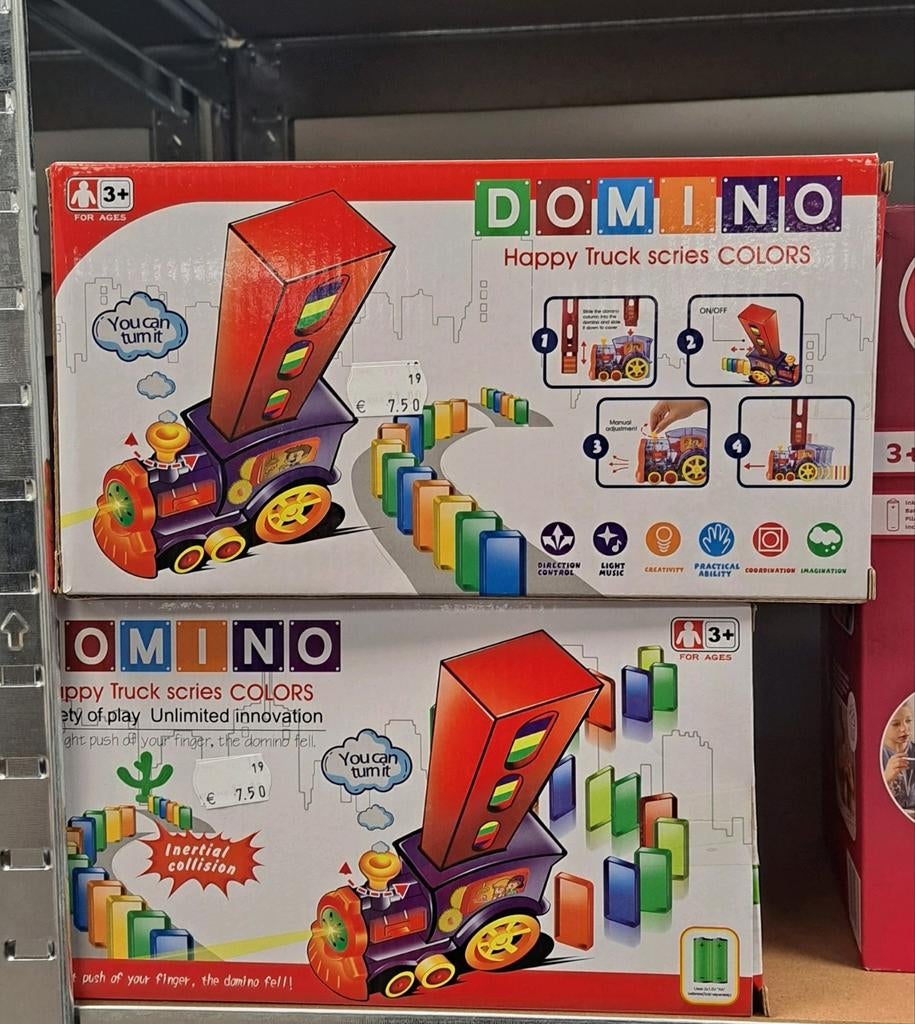 Domino Trein - Transparant - Nieuw in doos, Onbekend, Nieuw, Domino, Ophalen of Verzenden