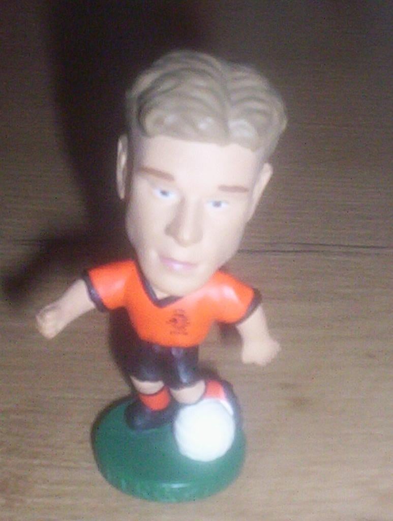 voetbal-poppetjes ned. elftal team holland edison, Ophalen of Verzenden, Zo goed als nieuw, Buitenlandse clubs, Beeldje of Poppetje