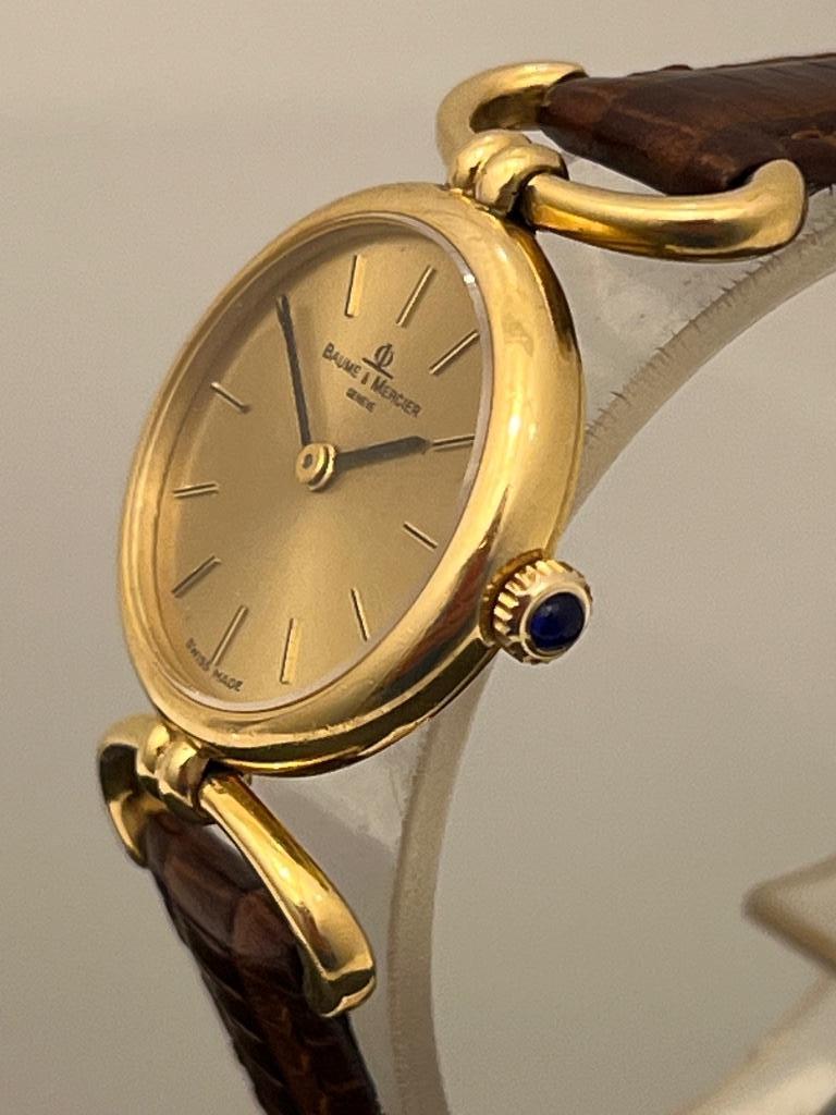 Baume & Mercier 38321 Dames 18K Goud Handopwind 24mm, Overige merken, Polshorloge, Ophalen of Verzenden, Goud