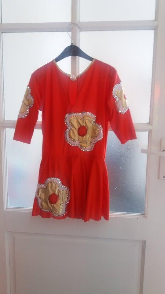 Carnaval - Nieuw!! Themajurkje "Juf Roos" Maat S, Kleding | Dames, Carnavalskleding en Feestkleding, Maat 38/40 (M), Carnaval