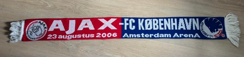 Ajax - FC Kopenhagen sjaal 23-08-2006, Ophalen of Verzenden, Ajax, Vaantje of Sjaal