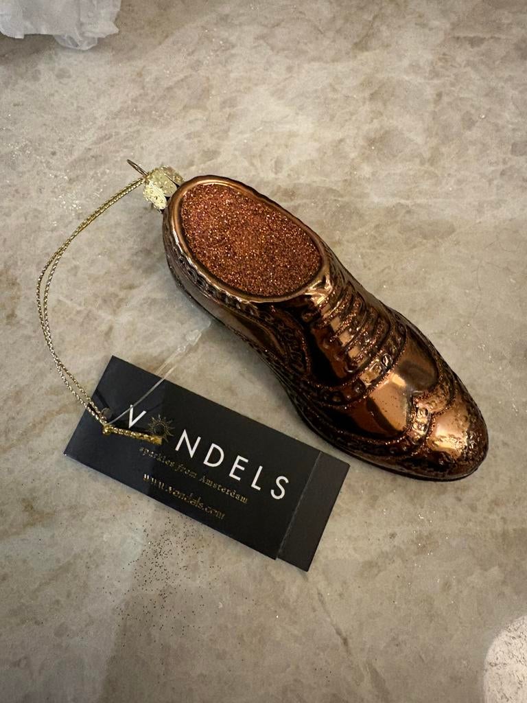Nieuw VONDELS brogue schoenen kerstornament, Diversen, Kerst, Ophalen of Verzenden, Nieuw
