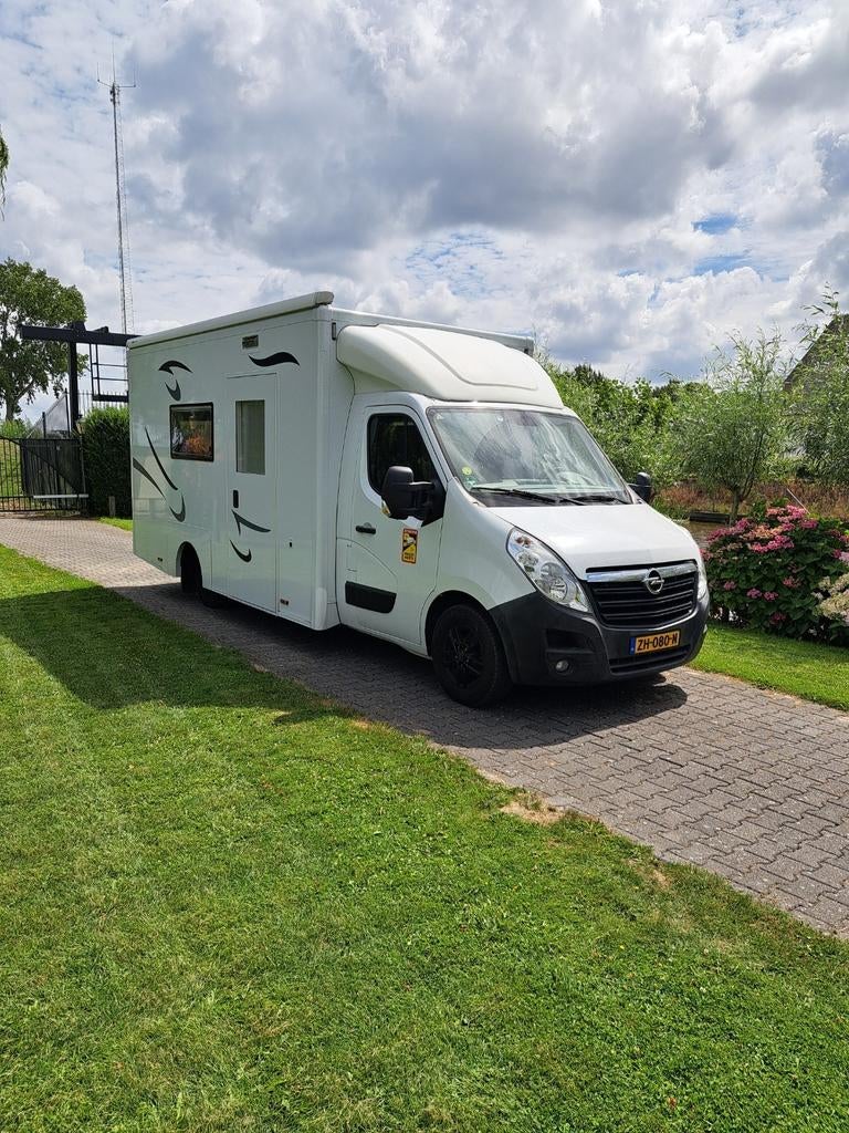 Luxe Opel Movano camper E&P levelsysteem Airco TOPSTAAT, Overige merken, Chemisch toilet, Luifel, Tot en met 2