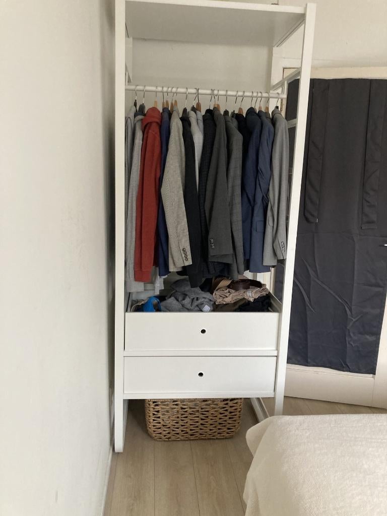 Kledingkast IKEA Elvarli met 2 lades, Ophalen, Kunststof, Gebruikt, 200 cm of meer